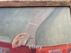 Ancien tableau XIX XX 19 scène d'intérieur portrait maison nature morte peinture Ancien tableau XIX XX 19 scène d'intérieur portrait maison nature morte peinture
