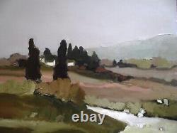Ancien tableau XX huile paysage de Provence fauvisme signé RUTILI Charles (1939)
