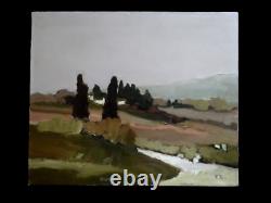 Ancien tableau XX huile paysage de Provence fauvisme signé RUTILI Charles (1939)