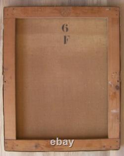 Ancien tableau début XXème signé huile sur toile portrait d'enfant