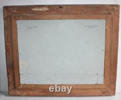 Ancien tableau, huile sur carton, signée QUINT, environs de Natzwiller Alsace