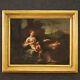 Ancien Tableau Maternité Enfants Huile Sur Toile Peinture 18ème Siècle 700