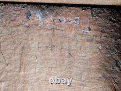 Ancien tableau nature morte poisson huile sur toile marqué N. TONITZA oil canva