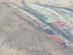 Ancien tableau nature morte poisson huile sur toile marqué N. TONITZA oil canva