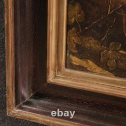 Ancien tableau peinture religieuse huile sur panneau Saint Jean Baptiste 700