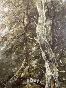 Ancienne Huile / panneau Narcisse Virgile DIAZ DE LA PEÑA Fontainebleau 53x38 cm