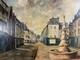 Ancienne Huile Sur Toile Vue D'une Fontaine Sign&eacute;e Et Dat&eacute;e 1912 Alsace