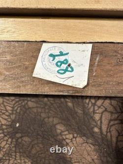 Ancienne Huile sur toile Ecole italienne présumée signée en bas à gauche