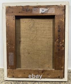 Ancienne Huile sur toile trace de signature scène de genre Ecole Française