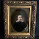 Ancienne Huile/toile Louis Joseph Digout Xixème Old Painting Portrait Enfant