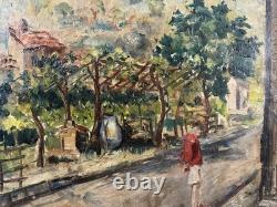 Ancienne Huile / toile signée au dos VAGH WEINMANN 41 x 52 cm école francaise