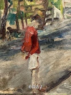 Ancienne Huile / toile signée au dos VAGH WEINMANN 41 x 52 cm école francaise