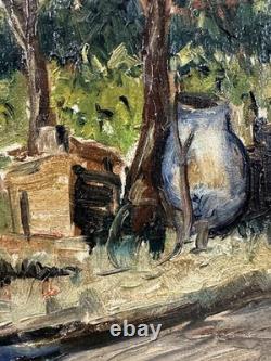 Ancienne Huile / toile signée au dos VAGH WEINMANN 41 x 52 cm école francaise