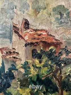 Ancienne Huile / toile signée au dos VAGH WEINMANN 41 x 52 cm école francaise