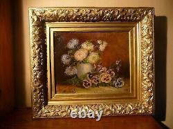 Ancienne Peinture Huile Sur Toile Signee