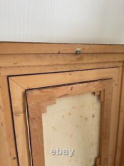 Ancienne Peinture Huile sur Toile Viel Homme Pêcheur Cadre doré Signé R LANZI