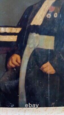 Ancienne XIX Peinture A Huile Sur Bois Un Avocat Signé Louise Dugardin