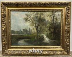 Ancienne huile sur panneau Ecole Française Barbizon entourage de DIAZ DE LA PEÑA