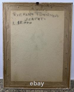 Ancienne huile sur panneau Ecole Italienne Scafati Italie Naples Pompéi