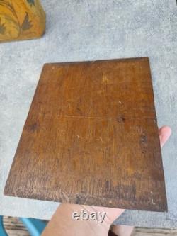 Ancienne huile sur panneau bois portrait violoniste école hollandaise XIXe Old O