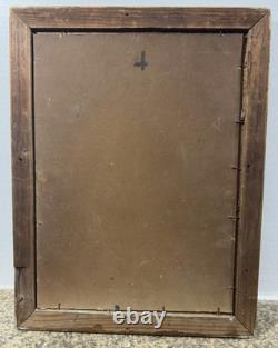 Ancienne huile sur panneau paysage vue présumée de la forêt de Fontainebleau