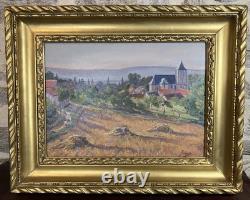 Ancienne huile sur panneau signée Impressionnisme post-impressionnisme France
