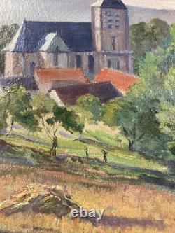 Ancienne huile sur panneau signée Impressionnisme post-impressionnisme France