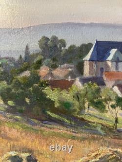 Ancienne huile sur panneau signée Impressionnisme post-impressionnisme France