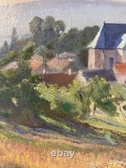 Ancienne huile sur panneau signée Impressionnisme post-impressionnisme France