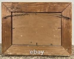 Ancienne huile sur panneau signée paysage entourage de l'Ecole de Barbizon