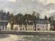 Ancienne Huile Sur Toile Ecole Fran&ccedil;aise Xixe Xxe Canal En Bord De Loire