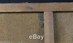 Ancienne huile sur toile signée Chasse en bord mer Bretagne canard bécasse