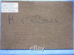 Ancienne marine, huile sur panneau signée Henry St clair, Arras, 24 x 16 cm