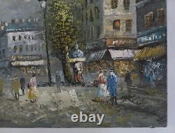 BURNETT, Sacré Coeur, huile sur toile, Paris, Caroline Burnett, tableau ancien