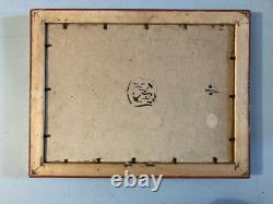 Belle Peinture Huile Carton Village Post Impressionniste Impressionnisme Ancien