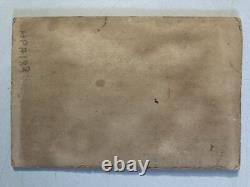 Belle Peinture Huile Sur Carton 1950 Portrait Post Impressionniste Ancien Art