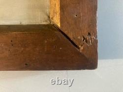 Belle Peinture Huile Sur Toile Canard Lac Animal Animaux Nature 1920 Ancien Art