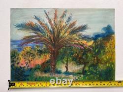 Claude Monet (fait main) dessin à l'huile sur papier ancien signé et
