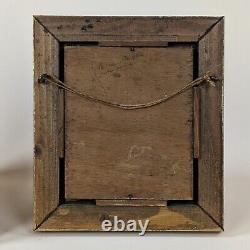 Deux Beaux tableaux anciens, huile sur bois, portraits peints vers 1900