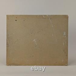 Deux Beaux tableaux anciens, huile sur bois, portraits peints vers 1900