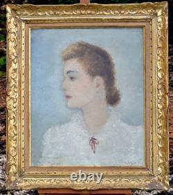 Dietz EDZARD (1893-1963) PORTRAIT 1939 CAMPS DES MILLES HUILE TABLEAU ANCIEN