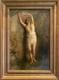 École Française Xixe Baigneuse Nue Femme Tableau Ancien Huile Sur Toile