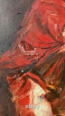 Fernand Van Hamme 1911-1976 Tableau Ancien signé HST Danseuse flamenco Seville