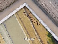 G. Peyras Vue Château de Foix Ariège Peinture Huile sur Toile Ancien