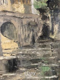 Georges LATTES (1907-1989) Ancienne huile sur toile paysage postimpressionniste