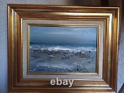 Georges Laporte ancienne marine paysage marin huile sur toile signée