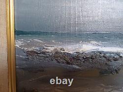 Georges Laporte ancienne marine paysage marin huile sur toile signée