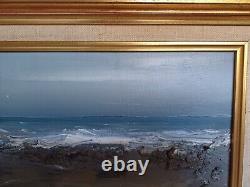 Georges Laporte ancienne marine paysage marin huile sur toile signée