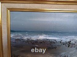 Georges Laporte ancienne marine paysage marin huile sur toile signée