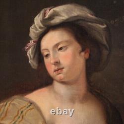 Grand tableau ancien huile sur toile peinture italienne art 17ème siècle